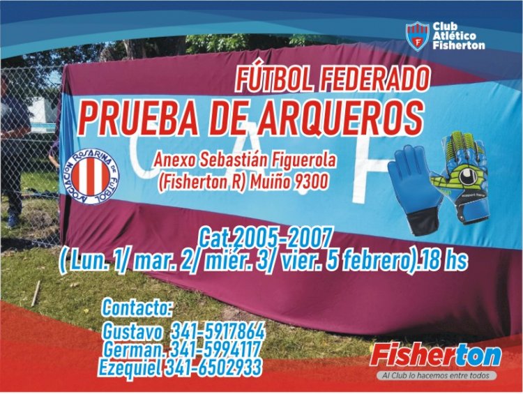 Fútbol Federado: continúan las pruebas de jugadores