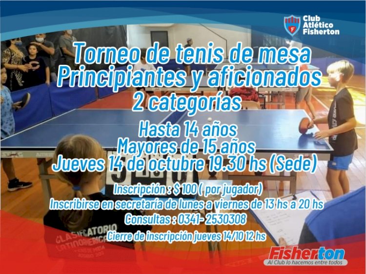 Torneo de Tenis de Mesa en la Sede