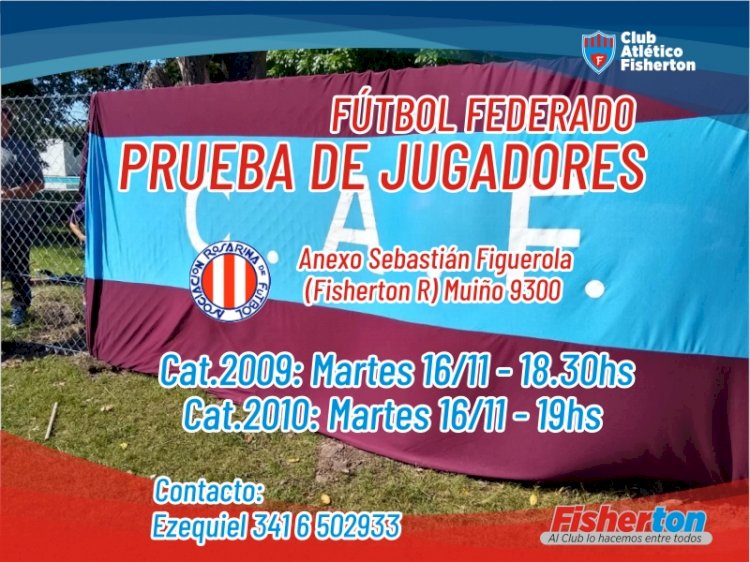 Fútbol: pruebas de jugadores